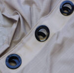 پرده حریر بافتدار طوسی روشن - Image 2