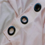 پرده حریر بافتدار صورتی روشن - Image 2