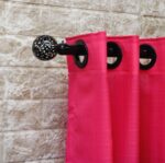 پرده حریر بافتدار سرخابی